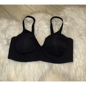 Aerie Smoothez Plunge Bra Lightly Lined Underwire Womens 34DDD Black New